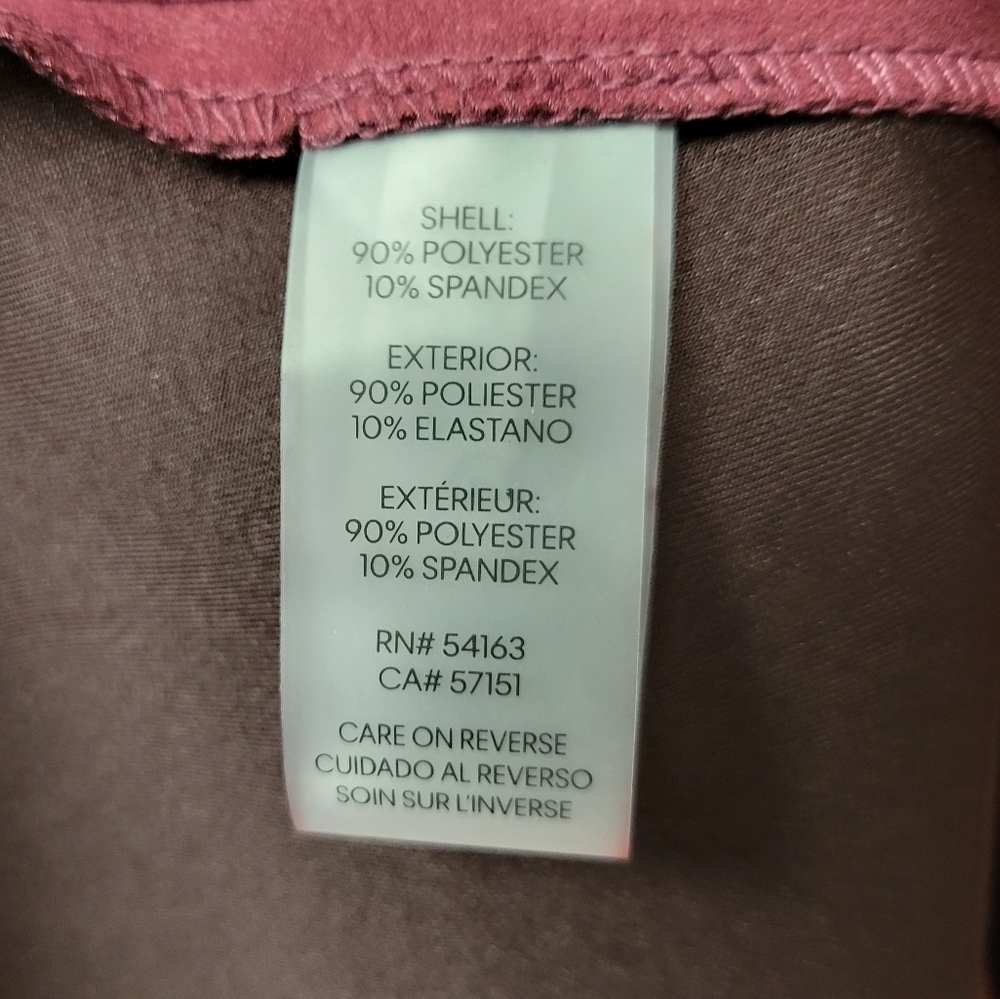 Calvin Klein Scuba Suede A-Line Dress Burgundy 22W - Picture 5 of 7